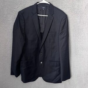 J Crew Blazer Mens‎ 42L Blue Italian Wool Ludlow Two Button Jacket Loro Piana